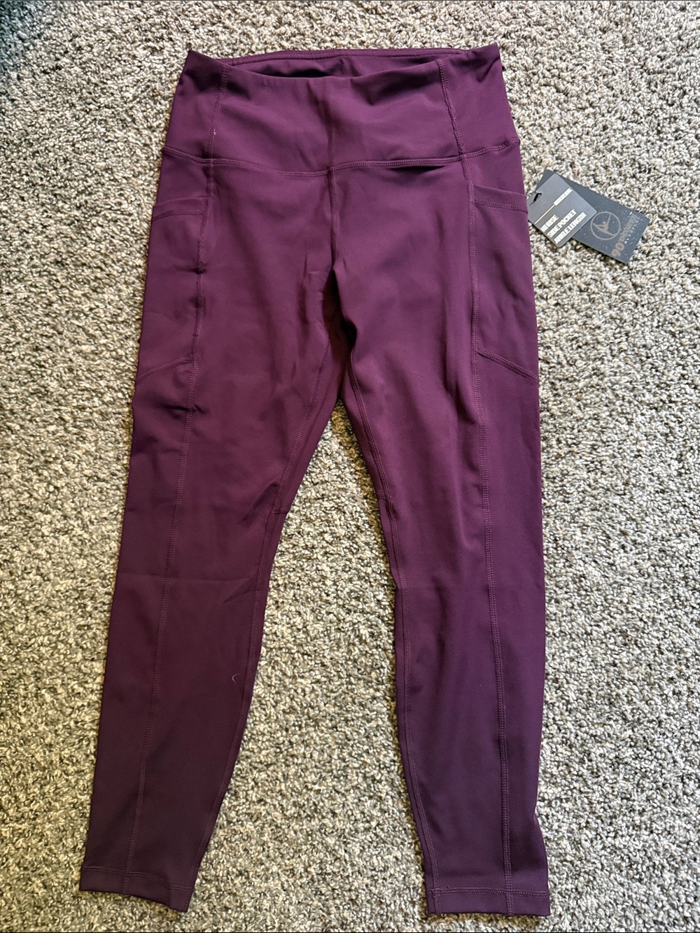 90 Degree By Reflex Plum High-Waist Leggings